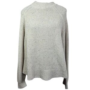 Old Navy Women's Cream Sweater With Color Flecks Size L